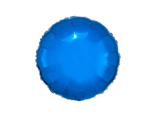 Round Foil Balloon Metallic Blue 43cm