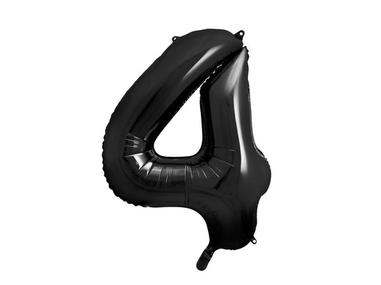 Number 1 Foil Balloon Black 86cm
