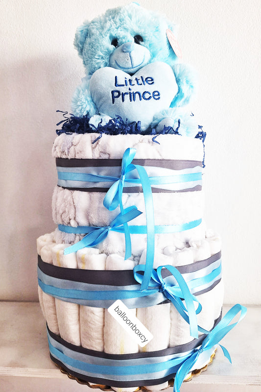 Newborn Diaper Cake for Boy